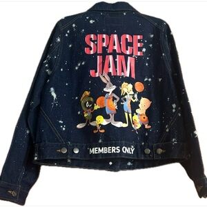 Looney Tunes Space Jam Denim Jacket – Members Only -XL